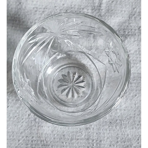 Vintage Anchor Hocking Star of David Clear Glass Creamer and Sugar Set - Picture 9 of 12